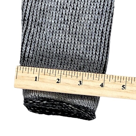 Barabas Coat Mens M Gray Pea Short Jacket Knitwear Metallic Button Logo Everyday - Picture 8 of 16